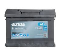 075 Car Battery Exide EA612 12V 61Ah 600CCA - Varta D21 Equivalent