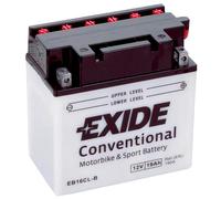 EXIDE EB16CL-B 12V CONVENTIONAL MOTORCYCLE BATTERY