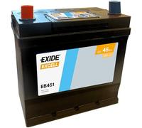 Exide Car Battery Excell EB451 12V 45Ah 330A Flooded Lead-Acid