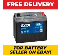 EXIDE EB454 EXCELL CAR BATTERY 45Ah 330A 044SE starter car battery