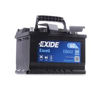EXIDE EB602 EXCELL CAR BATTERY 60Ah 540A 075SE