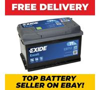 EXIDE EB712 EXCELL CAR BATTERY 71Ah 670A 096 100 Starter Battery fits many cars