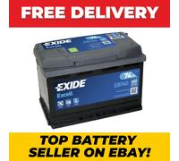 Exide EB740 Type 096/067SE Excell Starter Car Battery 12V 74Ah 680A fits VW BMW