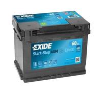 Exide EK600 Stop Start 12V 60Ah 680CCA AGM VRLA 027 Car Battery VW AUDI BMW
