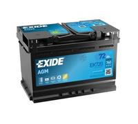 Exide EK720 Start-Stop AGM 12V 72Ah 760A car battery