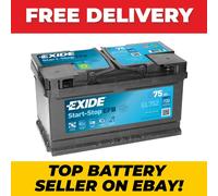 Exide EL752 110 EFB Stop / Start Car Battery 12V 75Ah 730CCA