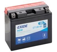 Exide ET12B-BS 12V Motorcycle Battery YT12B-BS
