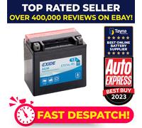 Exide ETX14L-BS 12V Motorcycle Battery YTX14L-BS Compatible