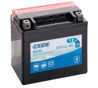 Exide ETX14L-BS 12V Motorcycle Battery YTX14L-BS Compatible