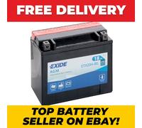 Exide ETX20H-BS Motorcycle Battery 12V AGM YTX20H-BS Sealed