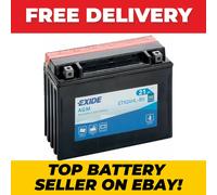 EXIDE ETX24HL-BS 12V MOTORCYCLE BATTERY