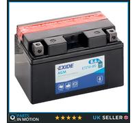 Exide ETZ10S Battery CTZ10-S CTZ10S YTZ10S Compatible FTZ10S GTZ10S 712100