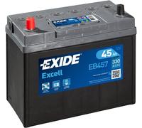 Exide Excell 45Ah 330CCA 12v Type 155 Car Battery 3 Year Warranty - EB457