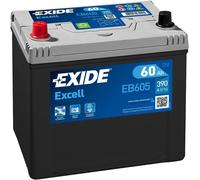 Exide Excell 60Ah 480CCA 12v Type 002 Car Battery 3 Year Warranty - EB605
