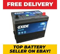 EXIDE EXCELL EB704 Car Battery 12V 70AH 540A 030SE / 068