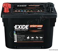 EXIDE Maxxima Battery with AGM Technology 50Ah 95min 12V 17.9Kg 260x173x205h mm