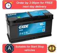 EXIDE Micro-Hybrid - AGM Battery - EK1060 BMW X5 2.0 xDrive25d F15