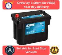 EXIDE Micro-Hybrid - AGM Battery - EK508 - Chrysler - Dodge - Jeep