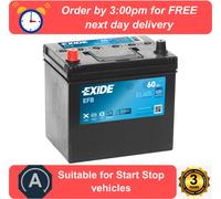 EXIDE Micro-Hybrid - EFB Battery - EL605 Mitsubishi ASX 2.0 MIVEC (2010-2021)