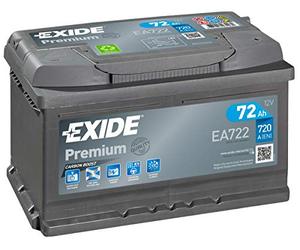 Exide Premium EA722 TYPE 100/096 Car Van Battery - 12V 72Ah 720A - 4 Years Warranty (Please check size before buying)