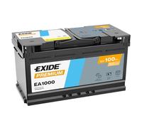 Exide EA1000 Car Van Battery - 12V 100Ah 900A (Made In Europe) FIAT 71714567