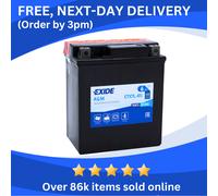 Exide YTX7L-BS Motorcycle Battery 12V 6Ah 100A AGM Pre-Filled Ready