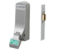 Exidor 306 Push Pad Mortice Actuator with Cylinder Mortice Night Latch