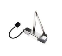 Exidor 9870 Electro-Magnetic Free-Swing Door Closer - Power Size En 4 Silver Square