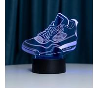 EXIGENT 3D LED Light Sneakers Lamp Acrylic Illusion Night Flashing Cool (J4Sneaker)