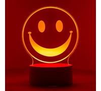 EXIGENT Happy Face 3D Acrylic LED Lamp Night Light Flashing Cool (SmileLamp)