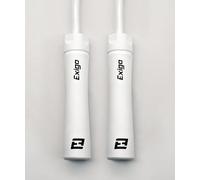 Exigo® Stealth Heavy Power Jump Rope - 10ft Adjustable Length - Muay Thai/Boxers/Skipping Rope/MMA (White)