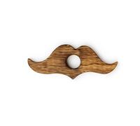 Eximious India Wooden Book Page Holder, Clear, 3 inches, Hands-Free Reading Stand - Handmade Thumb Page Holder. Gift Ideas for Book Reader 18mm Thumb Size (Mustache Design)