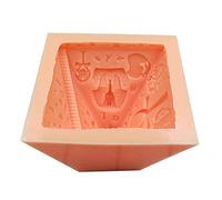 Exingk 3D Egyptian Pyramid Silicone Mold Handmade Fondant Plaster Silicone Mold For Baking Cake