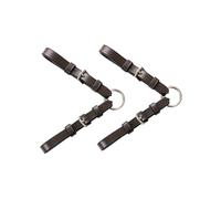 Exion Adjustable Pelham Bit Converter for English Bridle | Leather Single-Rein Strap with Double Buckle | SS Hardware for Training, Jumping & Everyday Riding