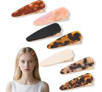 Exipsat Hair Clips for Women Large Vintage Style Snap Clip for Thick Hair 7 Pack Flat Hair Clips