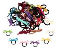 EXIPSAT Pack of 4, 40 Small Butterfly Hair Elastics, Colourful Scrunchies Hair Bobbles for Girls