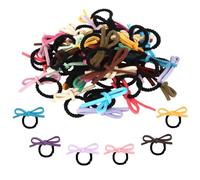 EXIPSAT Pack of 4, 40 Small Butterfly Hair Elastics, Colourful Scrunchies Hair Bobbles for Girls