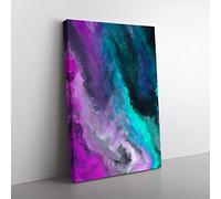 Exist Forever Abstract Canvas Print for Living Room Bedroom Home Office Décor, Wall Art Picture Ready to Hang, 76x50 cm (30x20 Inch) CAN3020-V1022-CK-1989
