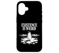 Existence Is Weird Penguin - Funny Philosophical Motivation Case for iPhone 16