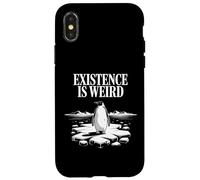 Existence Is Weird Penguin - Funny Philosophical Motivation Case for iPhone X/XS