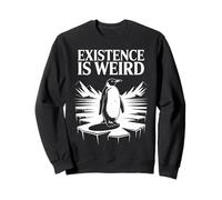 Existence Is Weird Penguin Head Towards The Mountains Humor Sweatshirt