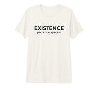 Existence Precedes Espresso Funny Philosophy Premium T-Shirt