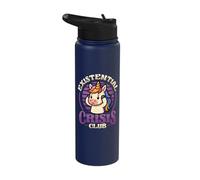 Existential Crisis Club Funny Sad Unicorn Life Crisis Stainless Steel Insulated Water Bottle