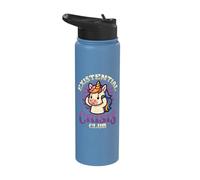 Existential Crisis Club Funny Sad Unicorn Life Crisis Stainless Steel Insulated Water Bottle
