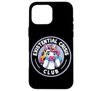 Existential Crisis Club Unicorn Humor Case for iPhone 16 Pro Max