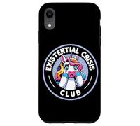 Existential Crisis Club Unicorn Humor Case for iPhone XR
