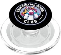 Existential Crisis Club Unicorn Humor PopSockets PopGrip for MagSafe