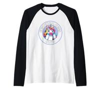 Existential Crisis Club Unicorn Humor Raglan Baseball Tee