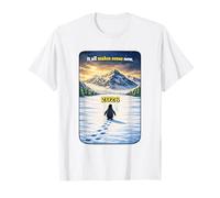 Existential Penguin 2026 Lore Meaningful Snow Mountain Art T-Shirt