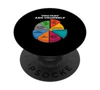 Existential Questions Pie Chart Ask Yourself Deep Thinkers PopSockets Adhesive PopGrip